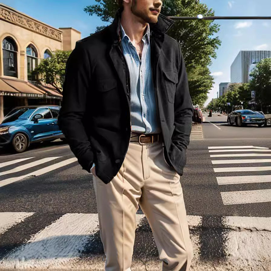 Autumn jacket for men with practical pockets Chic und Stil