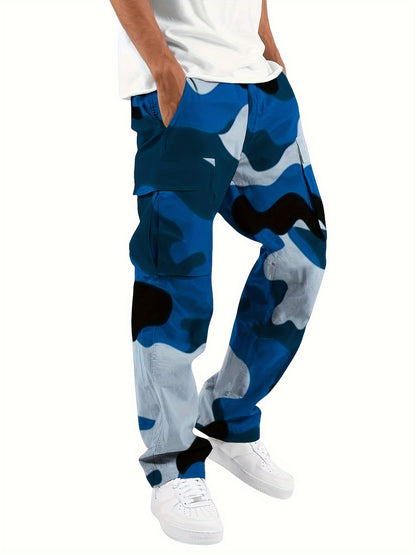 Camouflage cargo pants for men with multiple pockets Chic und Stil