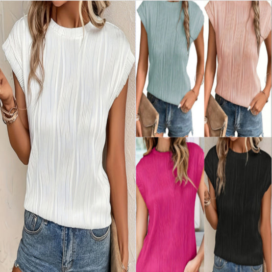 Blouse plissée structurée pour femmes Chic und Stil