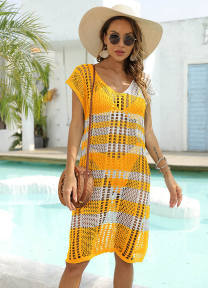 Femmes Robe de couverture en crochet stylée Chic und Stil