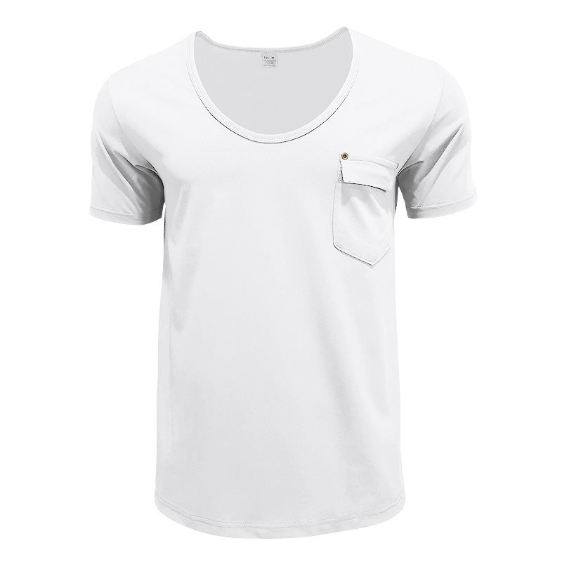T-shirt pour hommes respirant avec poche poitrine pratique Chic und Stil
