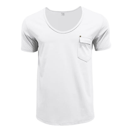 T-shirt pour hommes respirant avec poche poitrine pratique Chic und Stil
