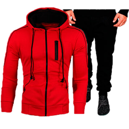 Chic und Stil men's hoodie jacket and jogger pants set