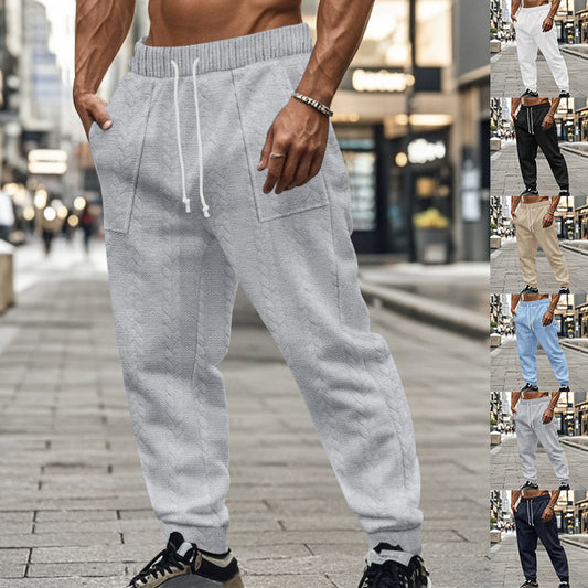 Trendy leisure pants for men with innovative texture and elastic waistband Chic und Stil