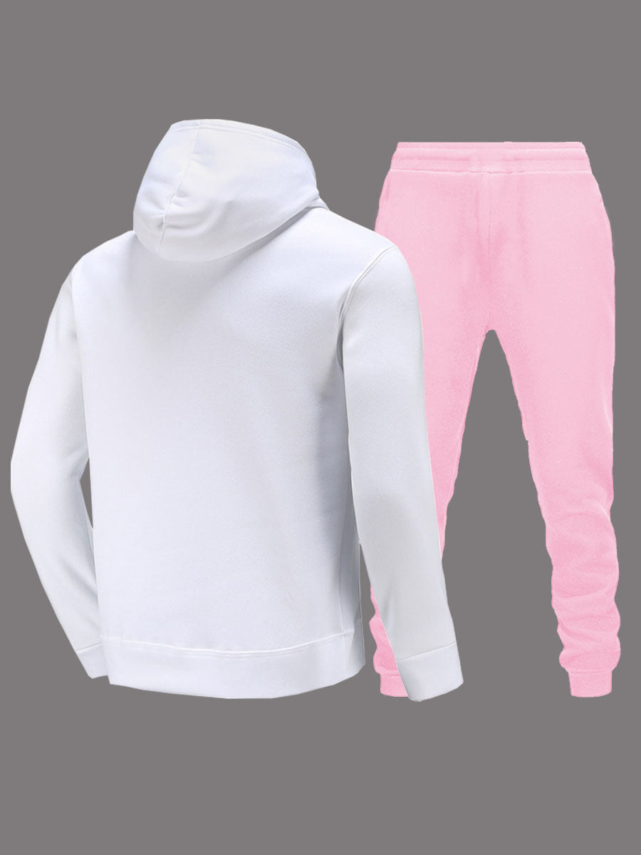 Women's hoodie and jogger pants set with creative design Chic und Stil