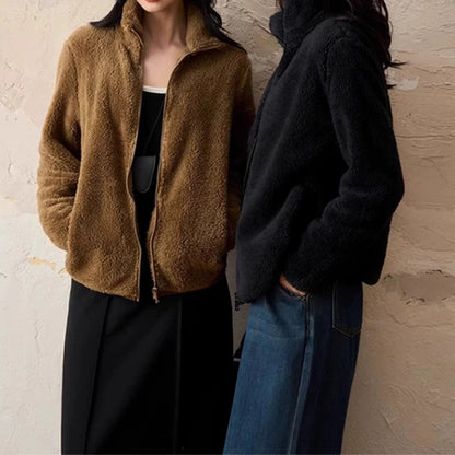 Veste à fermeture éclair en polaire pour femmes Chic und Stil