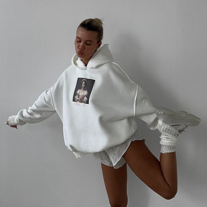 Pull à capuche femme avec design graphique exclusif Chic und Stil