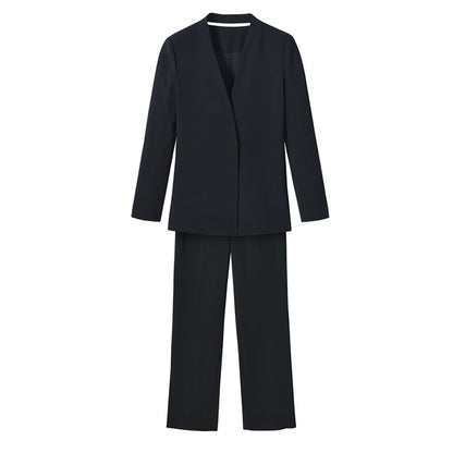 Chic and Style women's fitted blazer set and high-waisted pants