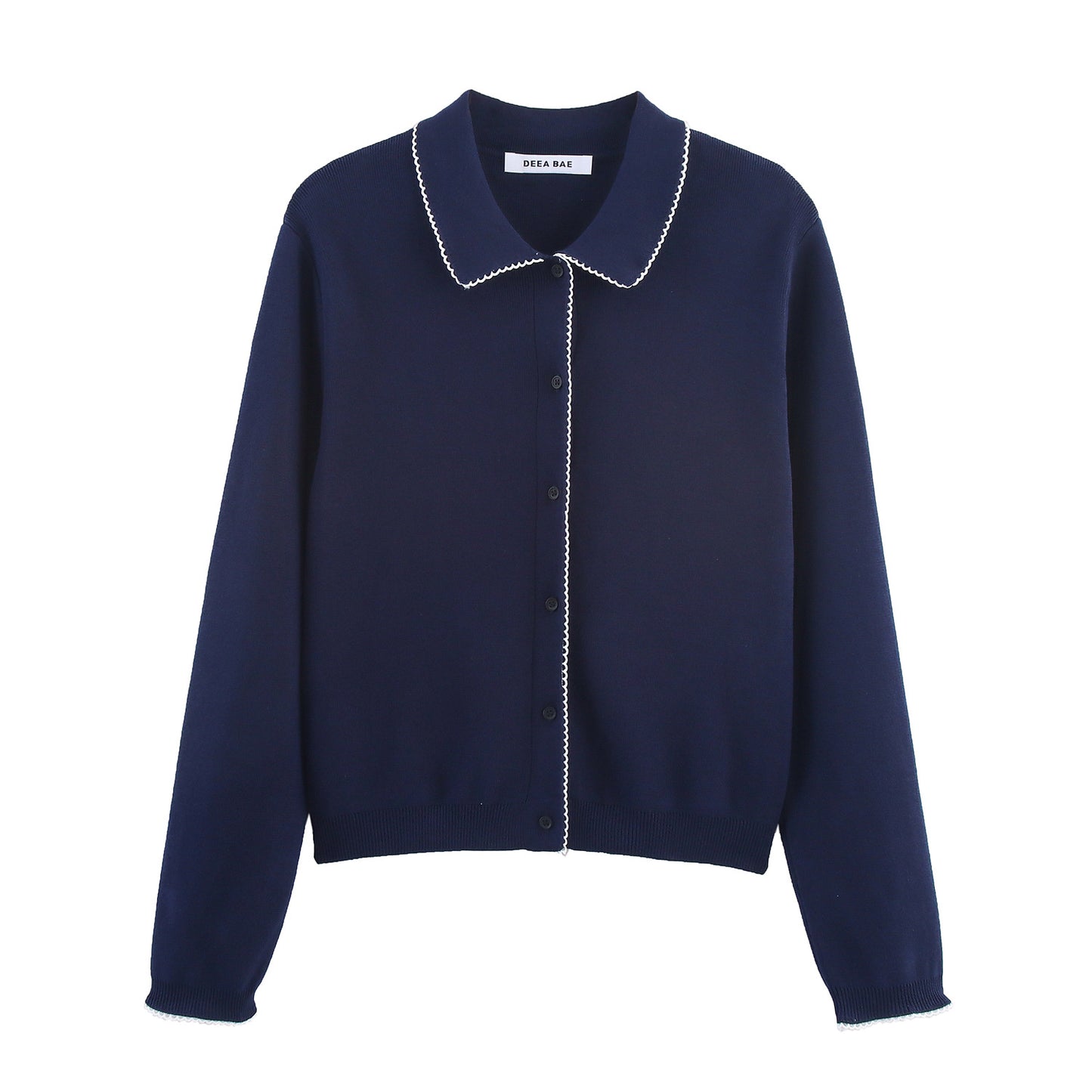 Dame décontractée et mode cardigan avec col Chic und Stil