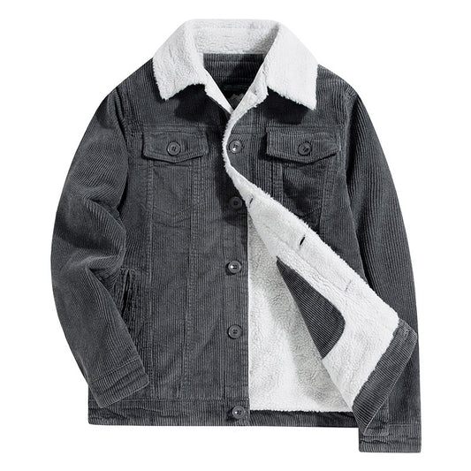 Men's corduroy jacket with cozy lining Chic and Style