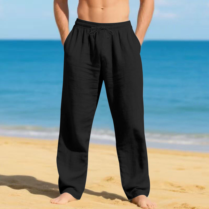 Men's lightweight beach pants with adjustable waistband Chic and Style