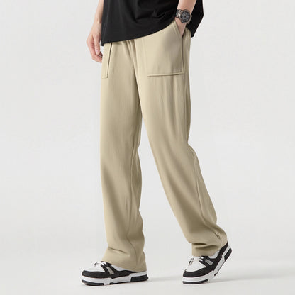 Casual cargo pants for men with practical pockets and elastic waist Chic and Style