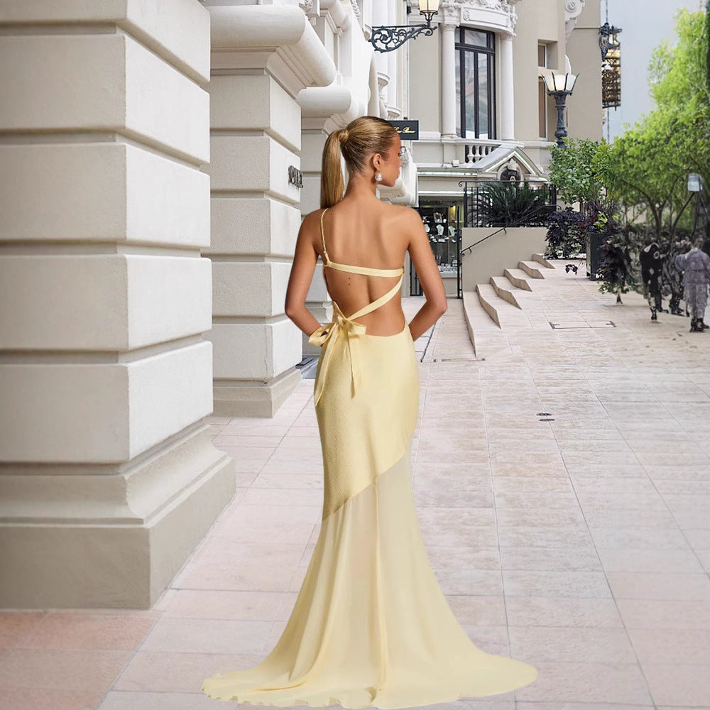 Robe de soirée asymétrique pour femmes Chic und Stil