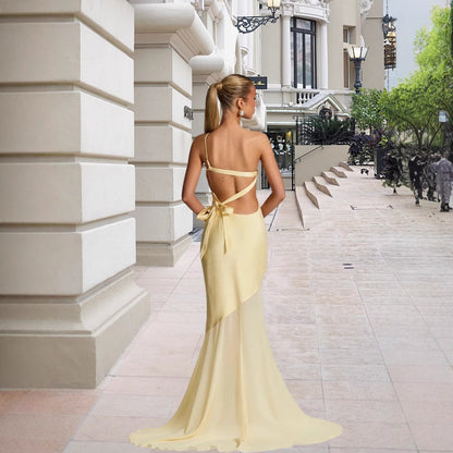 Robe de soirée asymétrique pour femmes Chic und Stil
