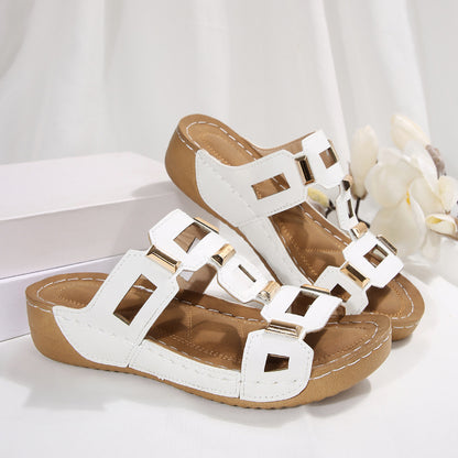 Mode femme glisser sandales Chic und Stil
