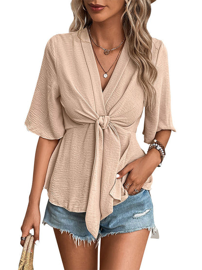 Chèche tressé à nouer pour femmes - blouse Chic und Stil