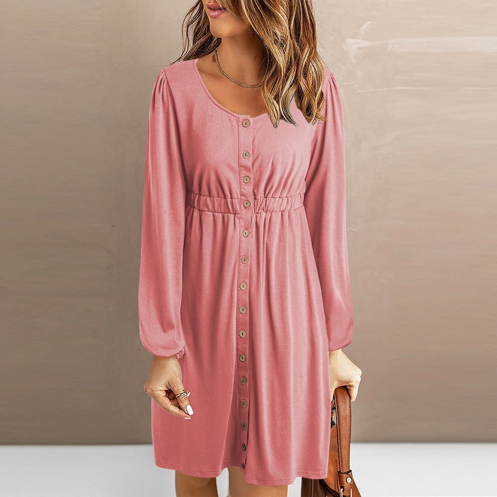 Robe d'été pour femmes avec coupe cintrée et manches longues Chic und Stil