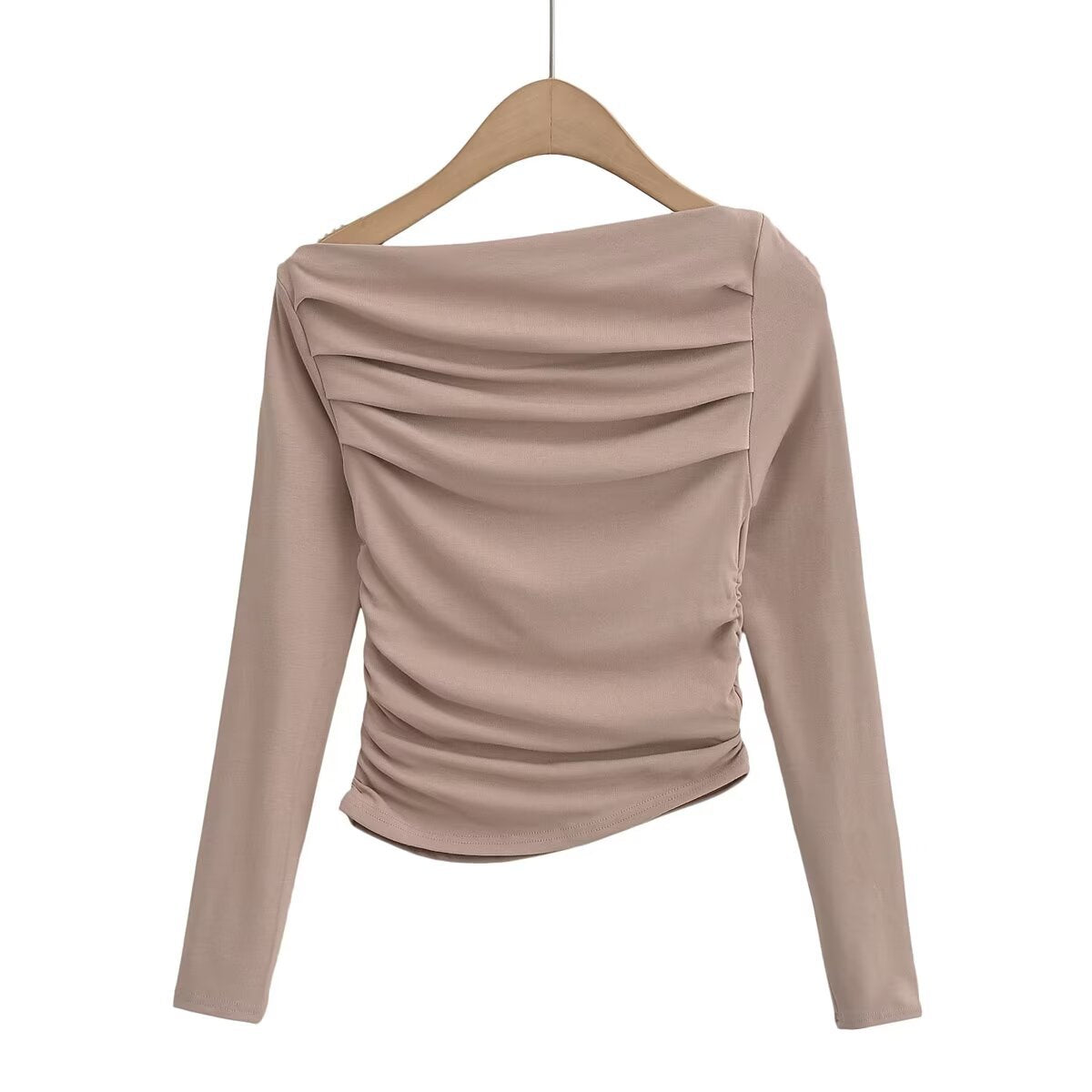 Chemisier à manches longues pour femmes avec drapé élégant Chic und Stil