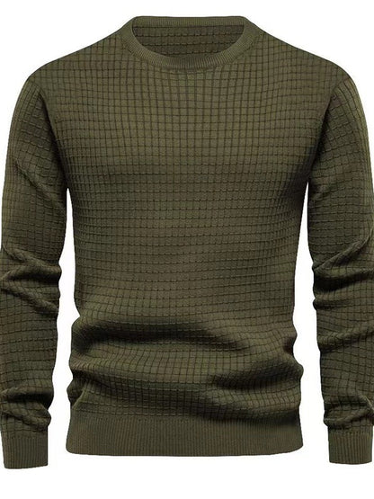 Pull en tricot pour hommes au design structuré Chic und Stil