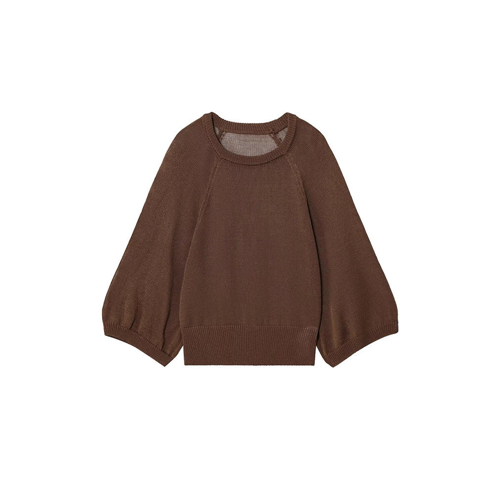 Pull-over tricot décontracté pour femmes avec des manches amples Chic und Stil