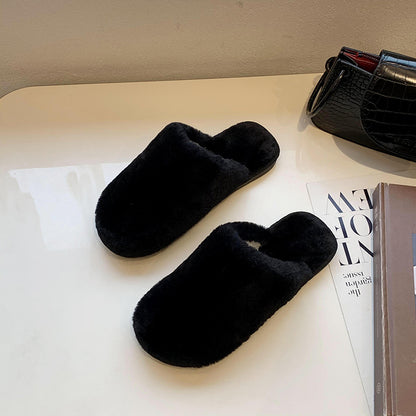 Dames Chaussons en peluche en matériau doux Chic und Stil