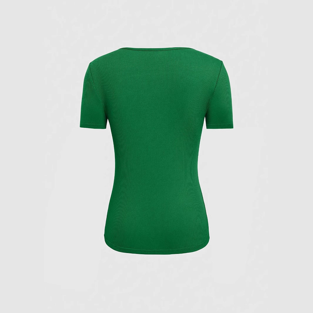 Dames haut ajusté avec des détails cut-out Chic und Stil