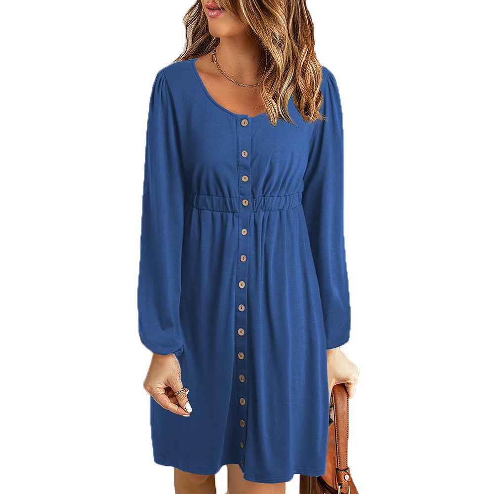 Robe d'été pour femmes avec coupe cintrée et manches longues Chic und Stil