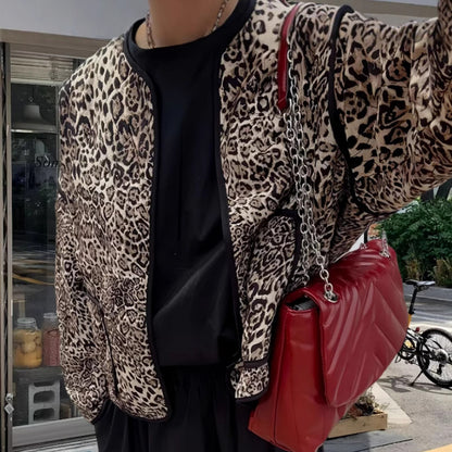 Dames attractive veste dans le motif léopard tendance Chic und Stil