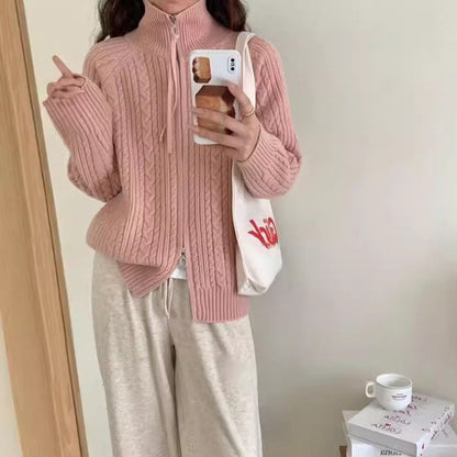 Dames gilet avec col haut et fermeture éclair Chic und Stil