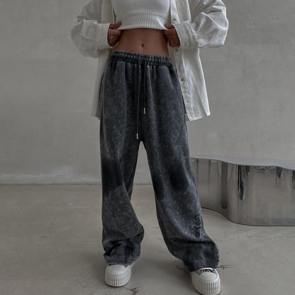 High-waisted casual pants for women with original wash effect Chic und Stil