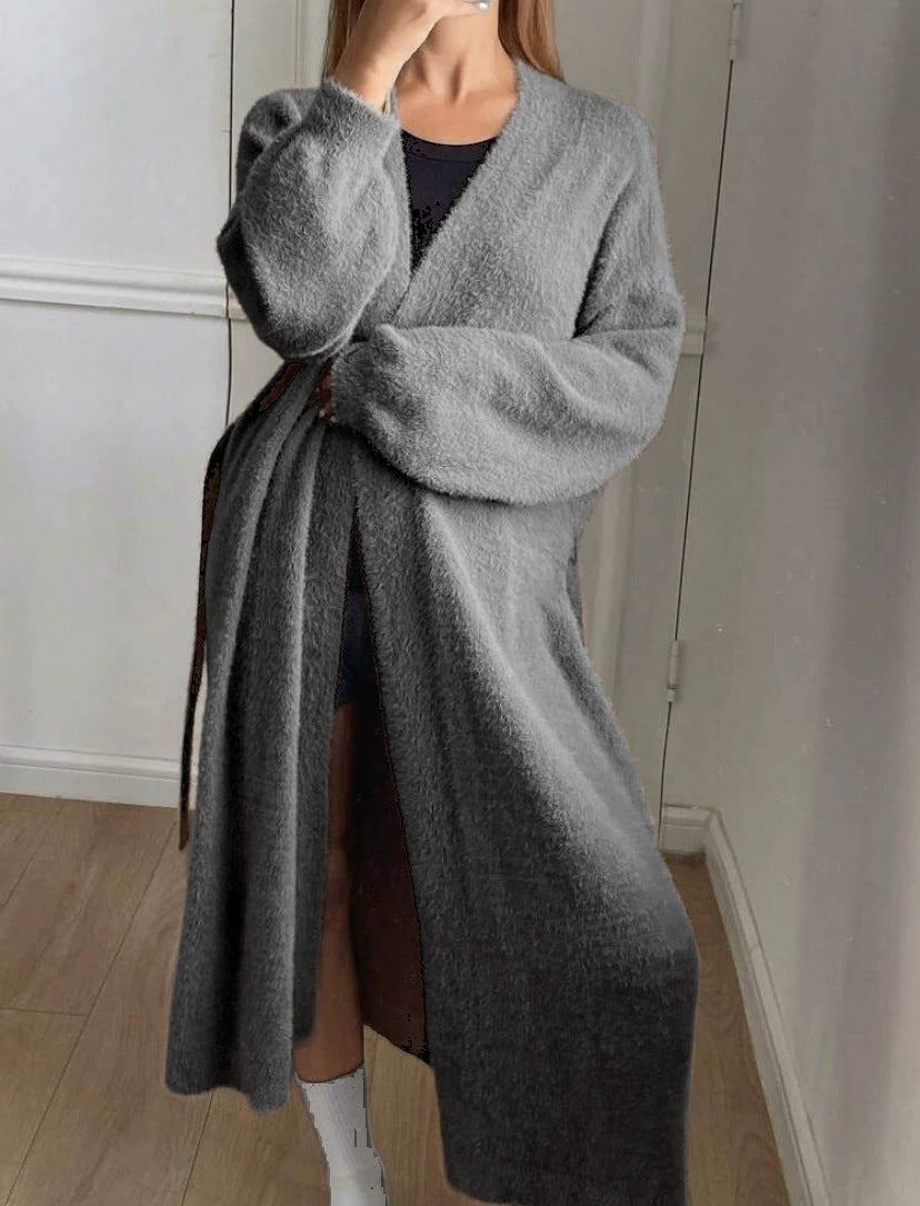 Dames Élégante Long Gilet Chic und Stil