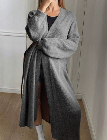 Dames Élégante Long Gilet Chic und Stil