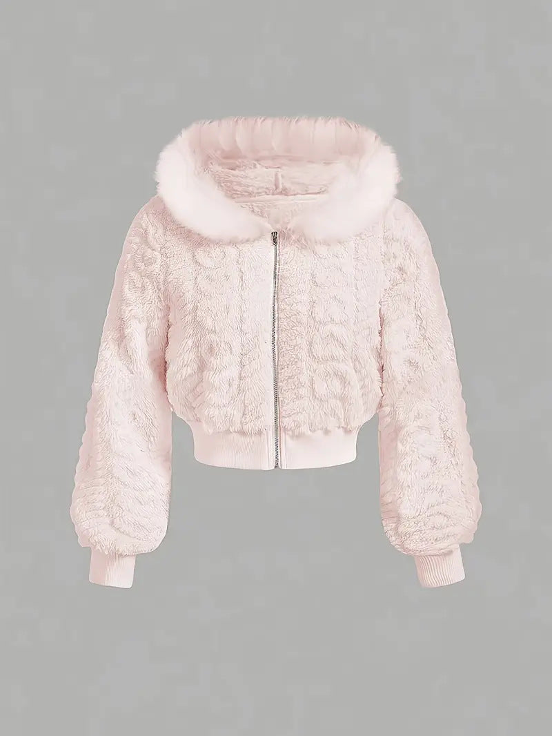 Ladies Cozy Fleece Pullover with Raglan Cut and Hood Chic und Stil