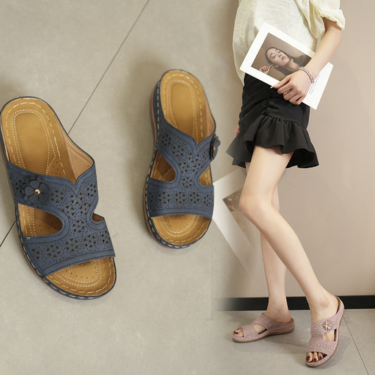 Sandales slides confort pour dames Chic und Stil