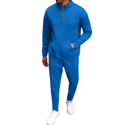 Men's sporty zip-up sweatshirt with comfortable jogger pants Chic and Style