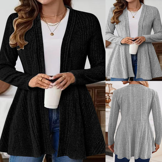 Dame cardigan avec coupe décontractée et décolleté en V flatteur Chic und Stil