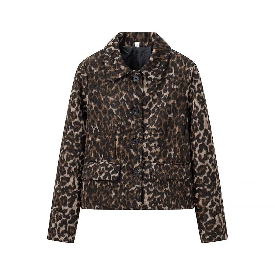 Ladies oversized Leopard Jacket Chic and Style