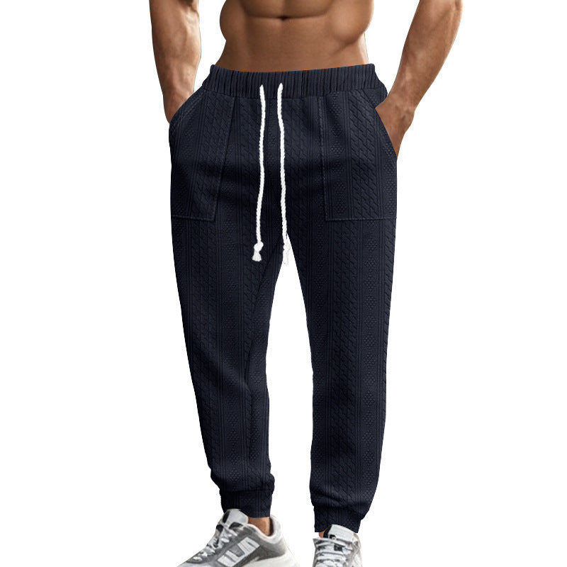 Men's leisure pants with a structured design and practical side pockets Chic and Style