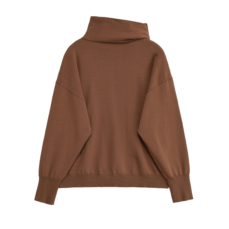Pull moderne pour dames avec col asymétrique Chic und Stil