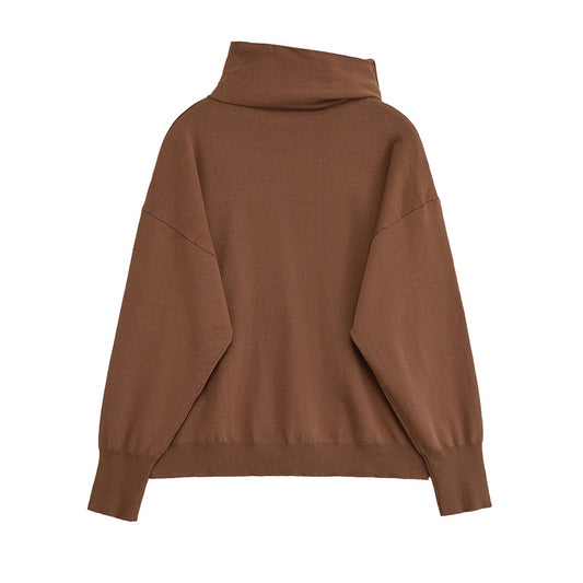 Pull moderne pour dames avec col asymétrique Chic und Stil