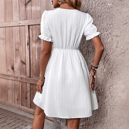 Robe mini plissée pour femmes Chic und Stil