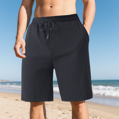 Shorts décontractés pour hommes avec taille élastique et poches latérales pratiques Chic und Stil