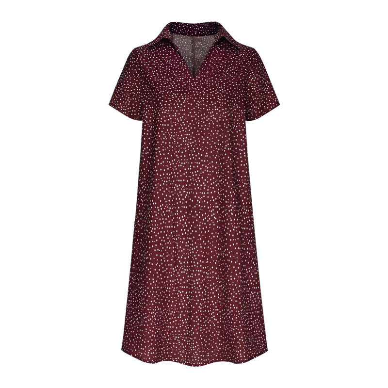 Robe chemise pour dames avec col polo et tissu léger et respirant Chic und Stil