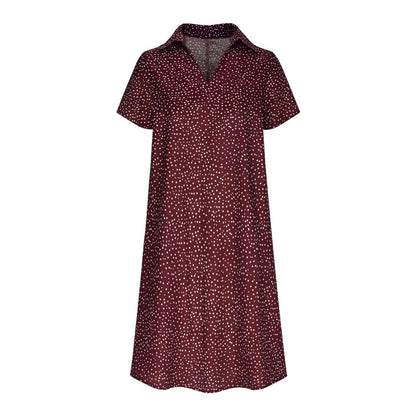 Robe chemise pour dames avec col polo et tissu léger et respirant Chic und Stil
