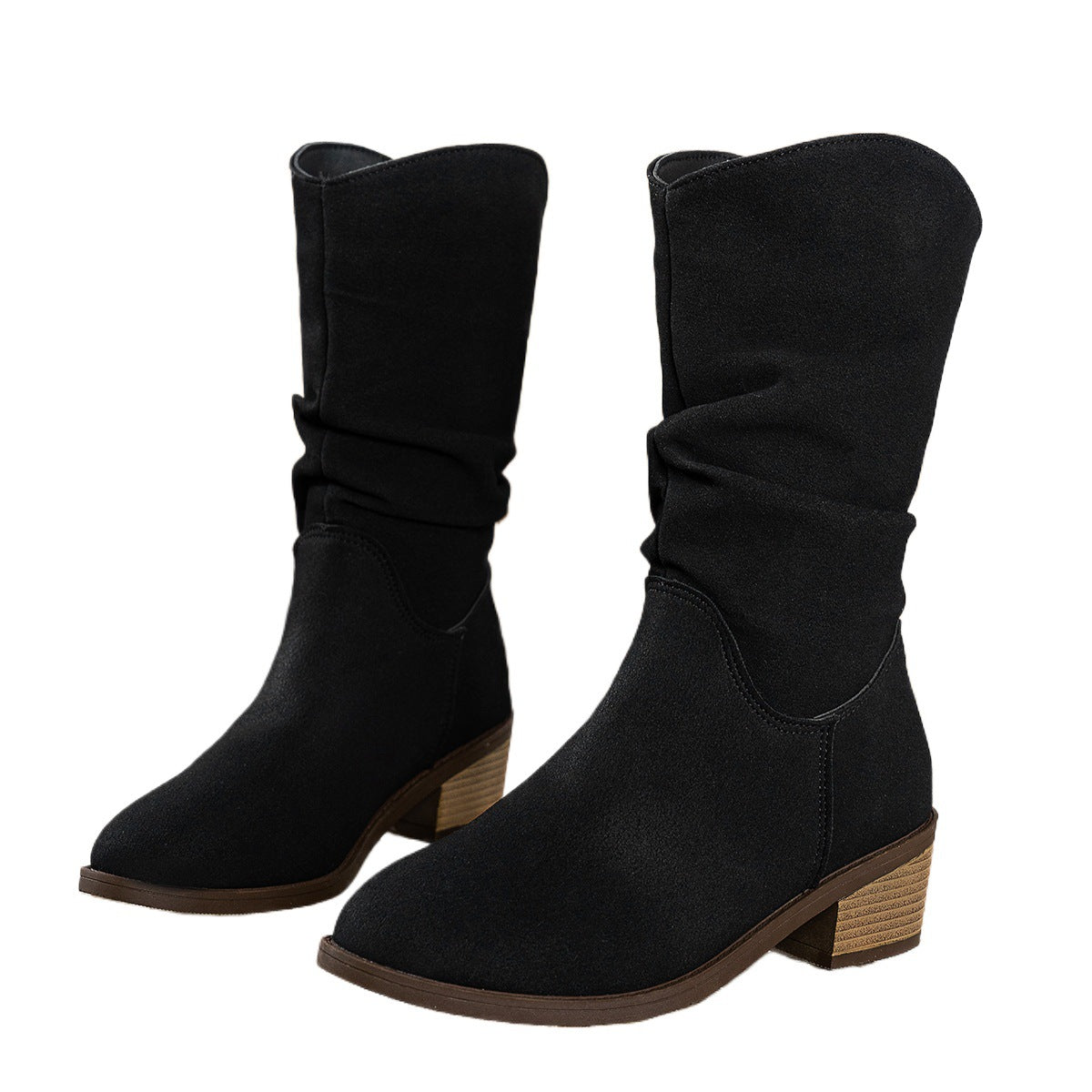 Bottes féminines à la mode avec une semelle confortable et douce et un design décontracté Chic und Stil