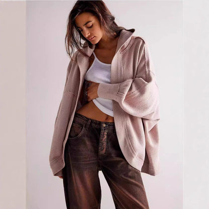 Dames à coupe ample cardigan tricoté avec finitions de manches ouvertes Chic und Stil