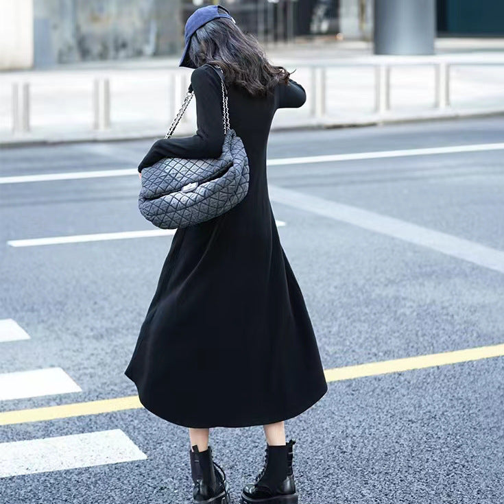 Robe en tricot à manches longues pour dames Chic und Stil