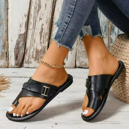 Sandales à brides pour femmes avec sangle élastique et semelle confortable Chic und Stil