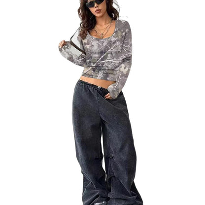 Chemise camouflée à manches longues pour femmes Chic und Stil