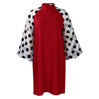 Dames Robe Maxie Élégante avec Manches Bouffantes Amples Chic und Stil